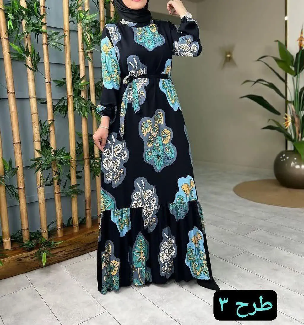 👚نام: ماکسی #پیراهن بلند مدل نارسیس 👗قد ۱۴۰
