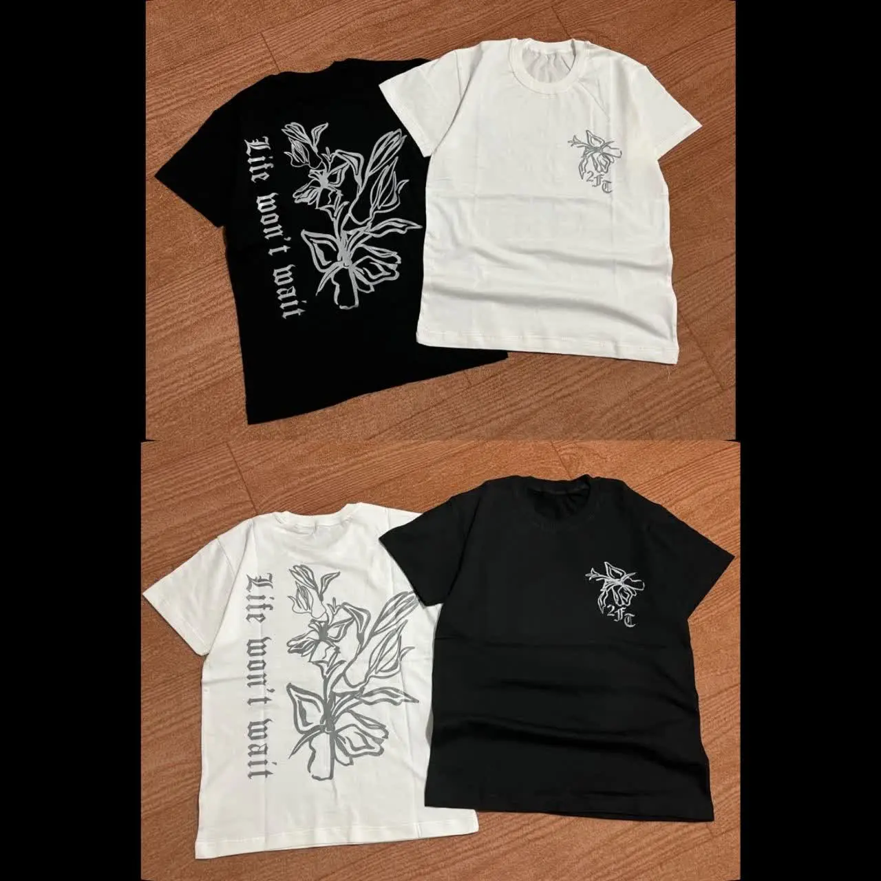 تیشرت طرح برگ ☺️☺️
