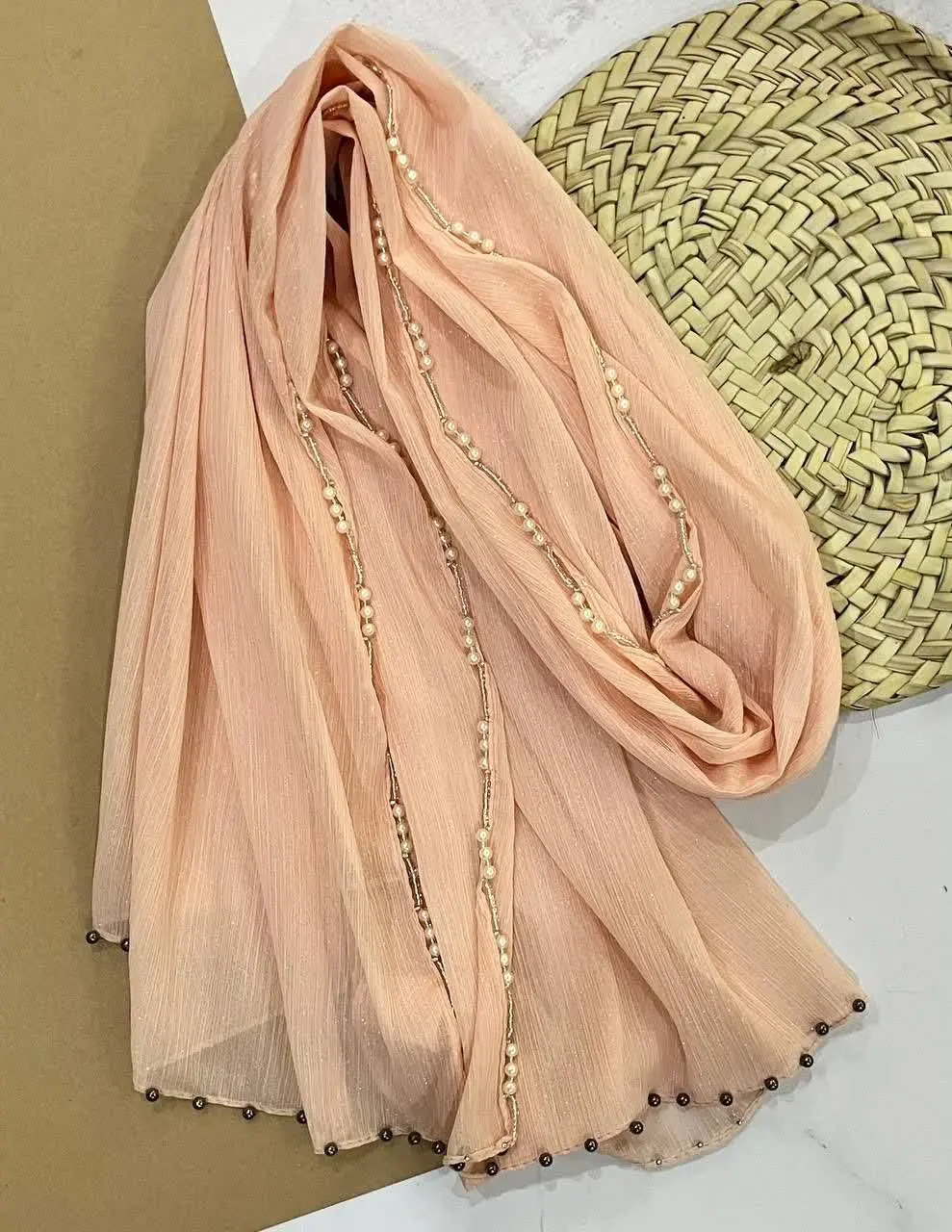 🖋نام: شال مجلسی مروارید
