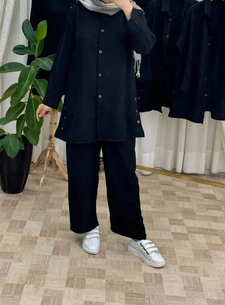 ⭕نام: ست محرمی شانتون یقه دار ۲۴
