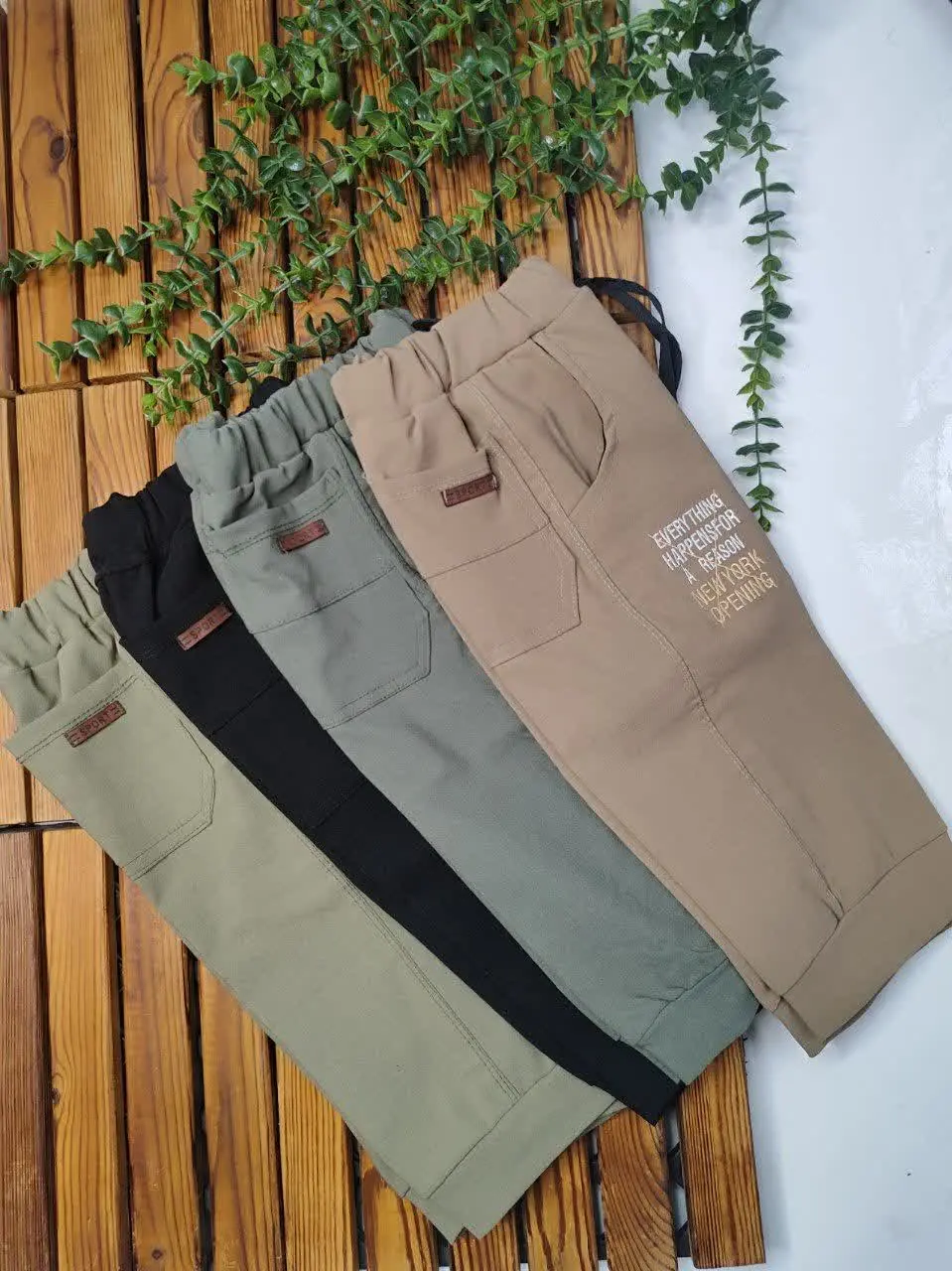 شلوارک کتان پسرانه رسید ✌️✌️
