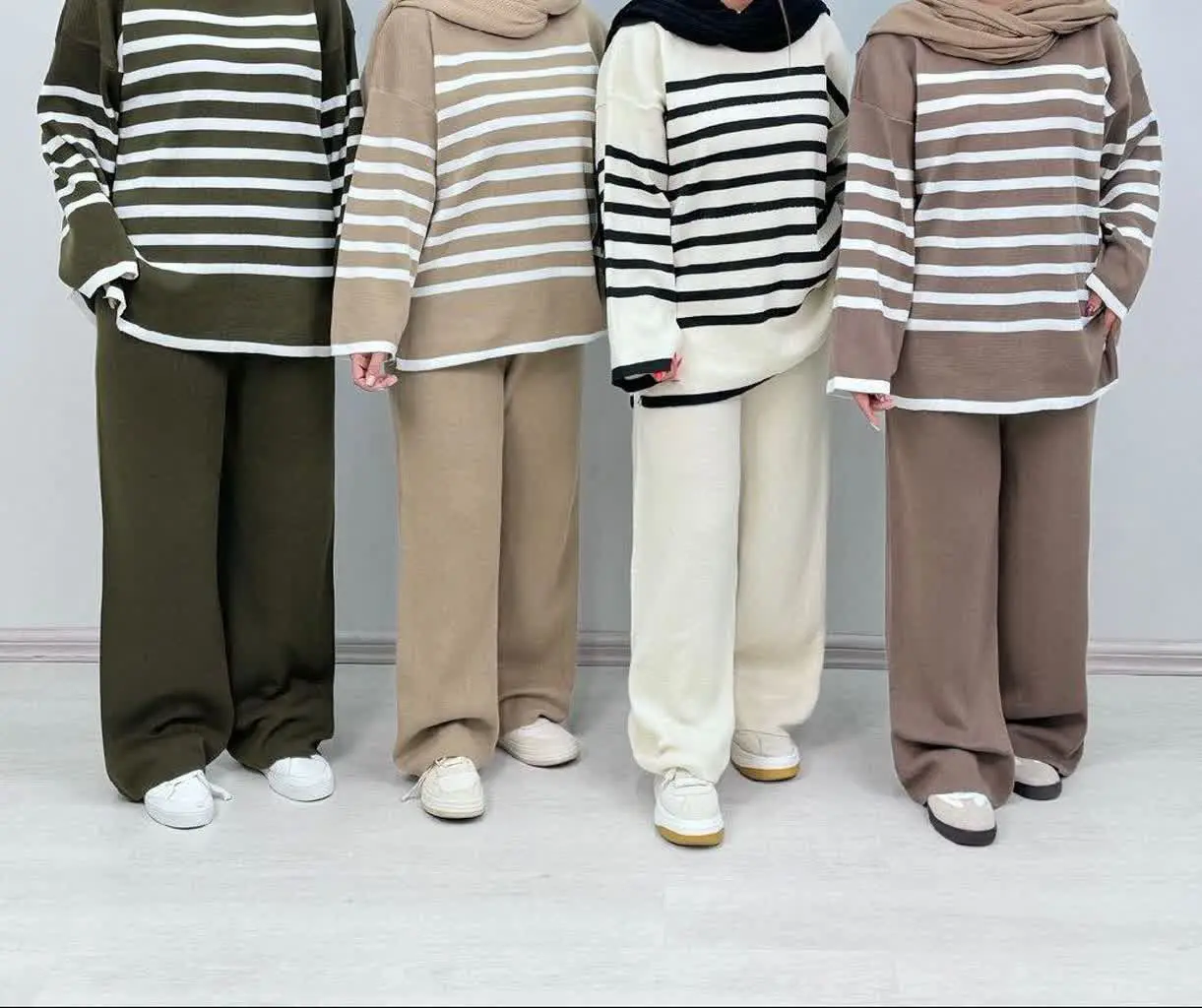 🛍نام: ست بافت راه راه🍁
