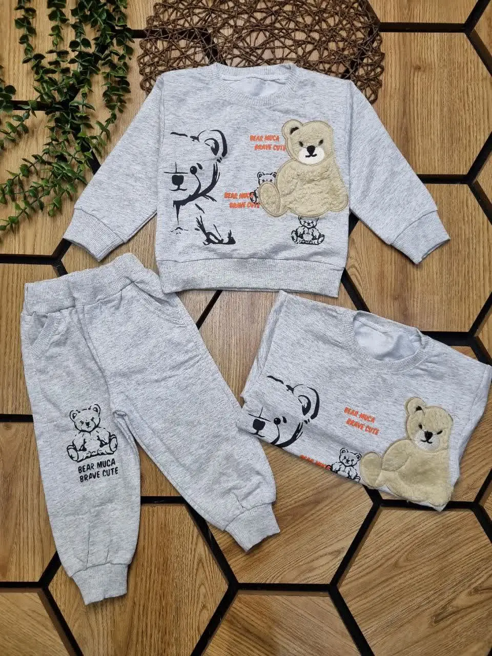 🍀بلوز شلوار ملانژ پسرانه🧑