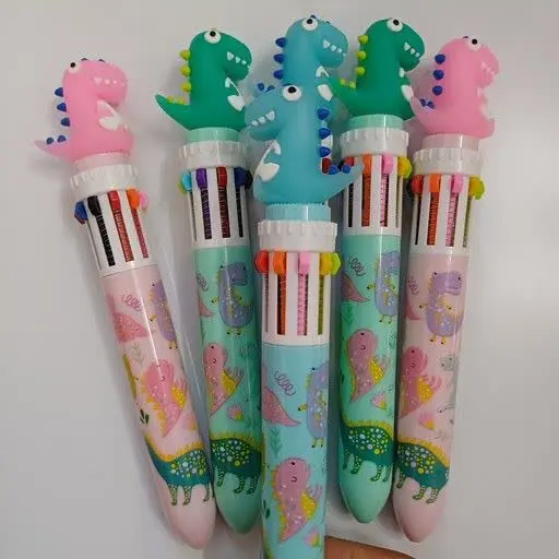 خودکار ده رنگ دایناسور
