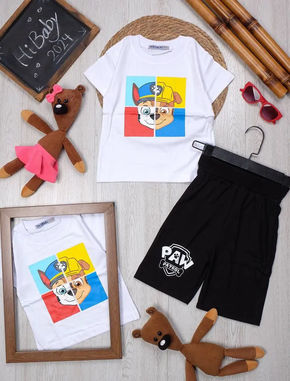 👫تیشرت و شلوارک پسرانه سگهای نگهبان👫
