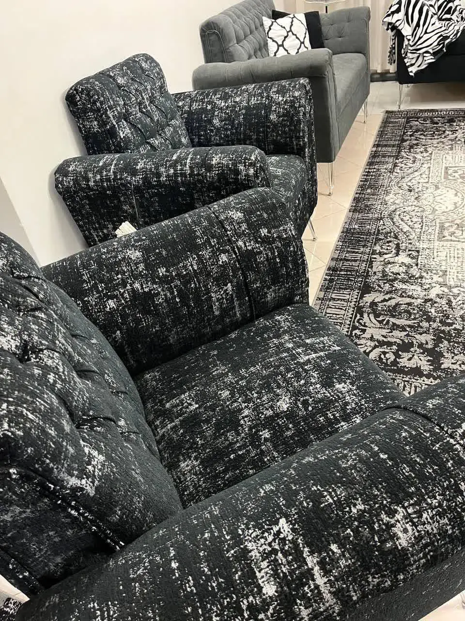 مبلمان هفت نفره در حد نو 
