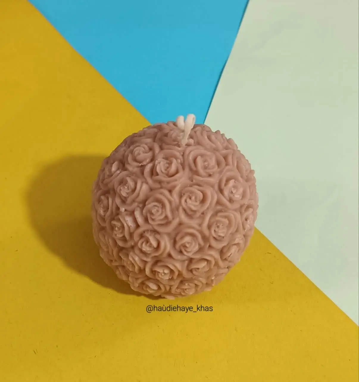 شمع توپی گل گلی🌸🌸
