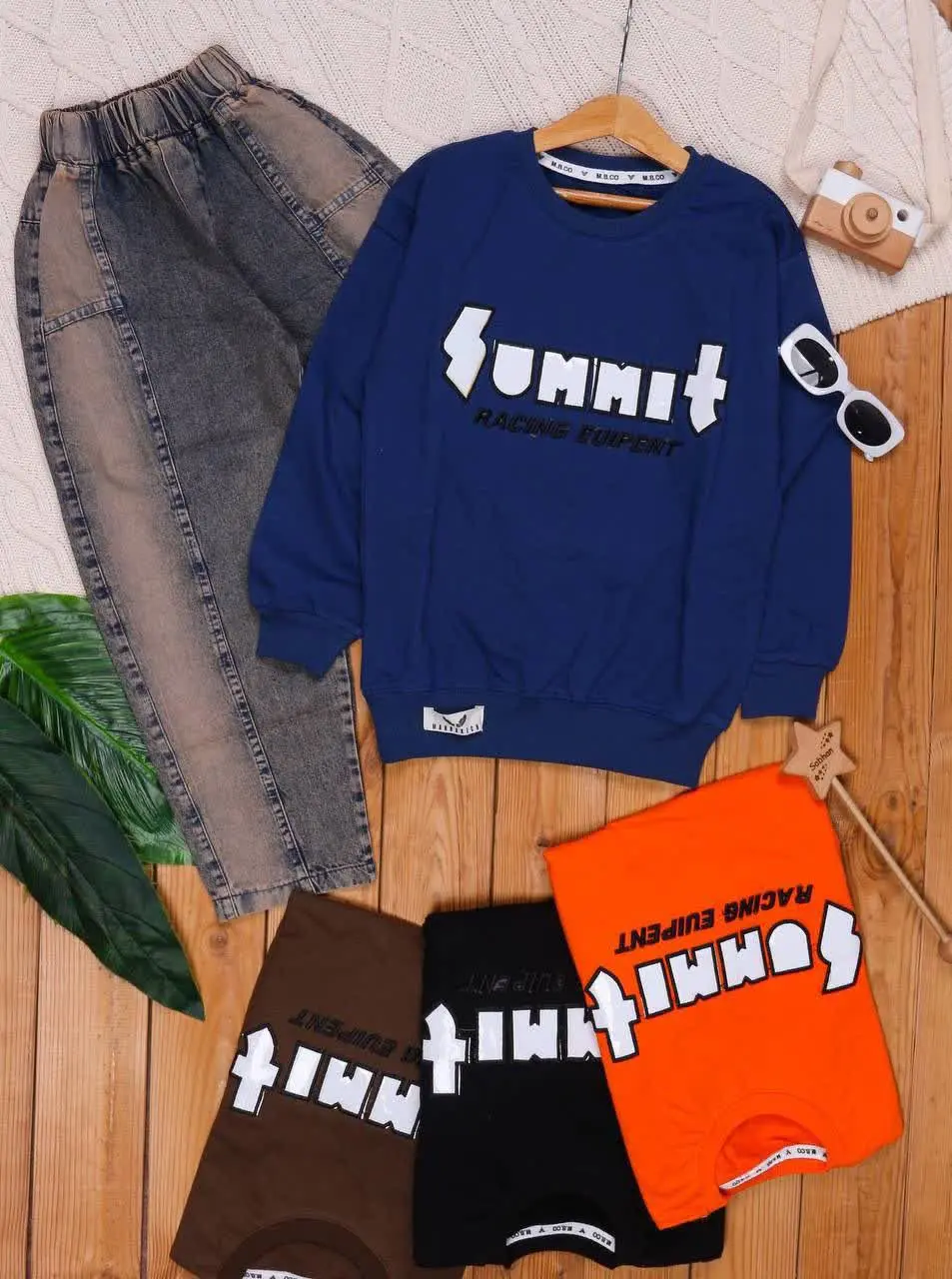 🎄بلوز شلوار مام فیت شافل Su...