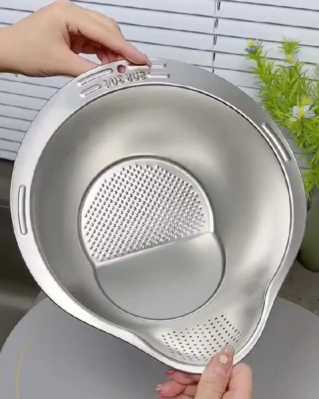 آبکش برنج شور استیل