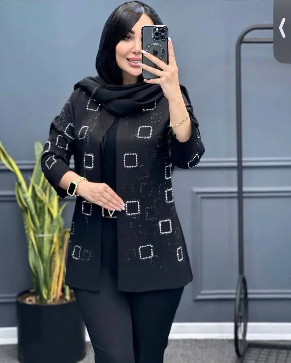 🦋نام محصول: کت نگین مربعی 💎
