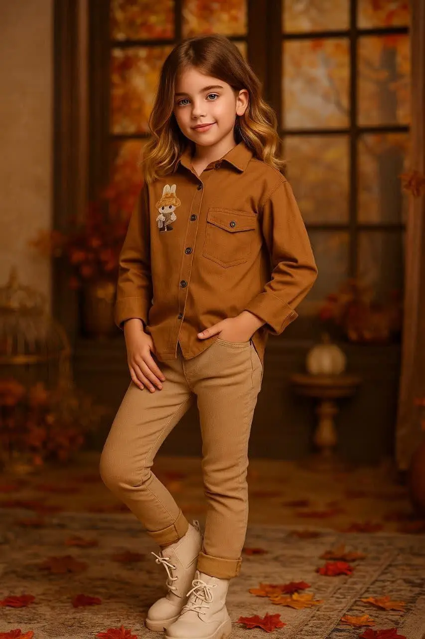 🎄شومیز کتان دکمه دار لبوبو...