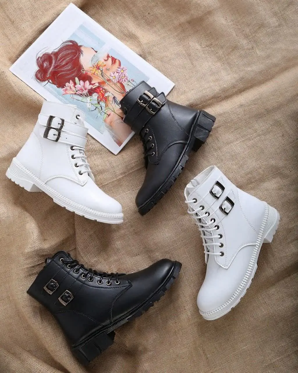 🔵مدل بوت چسپی و سگک دار 
