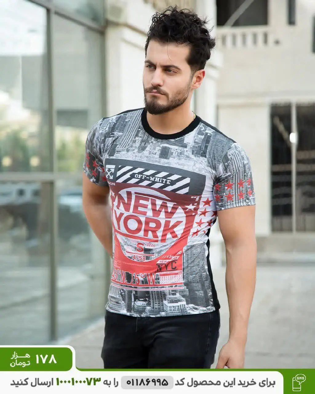 تیشرت مردانه مدل Fabin
