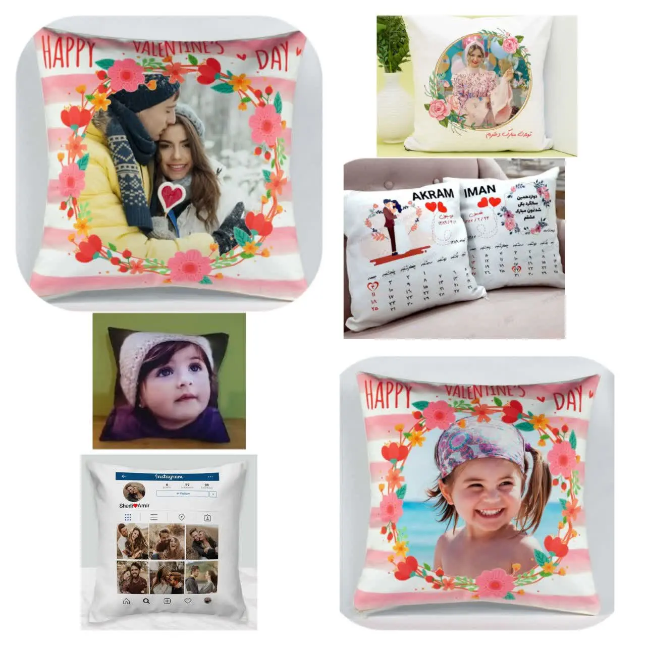 چاپ روی کوسن مخمل
