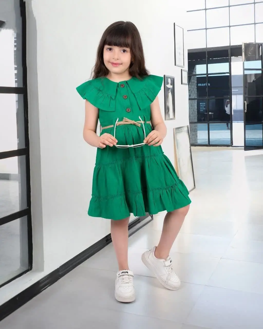 🌼پیراهن شیک و لاکچری دخترانه‌ی دلبر و خاص🌼
