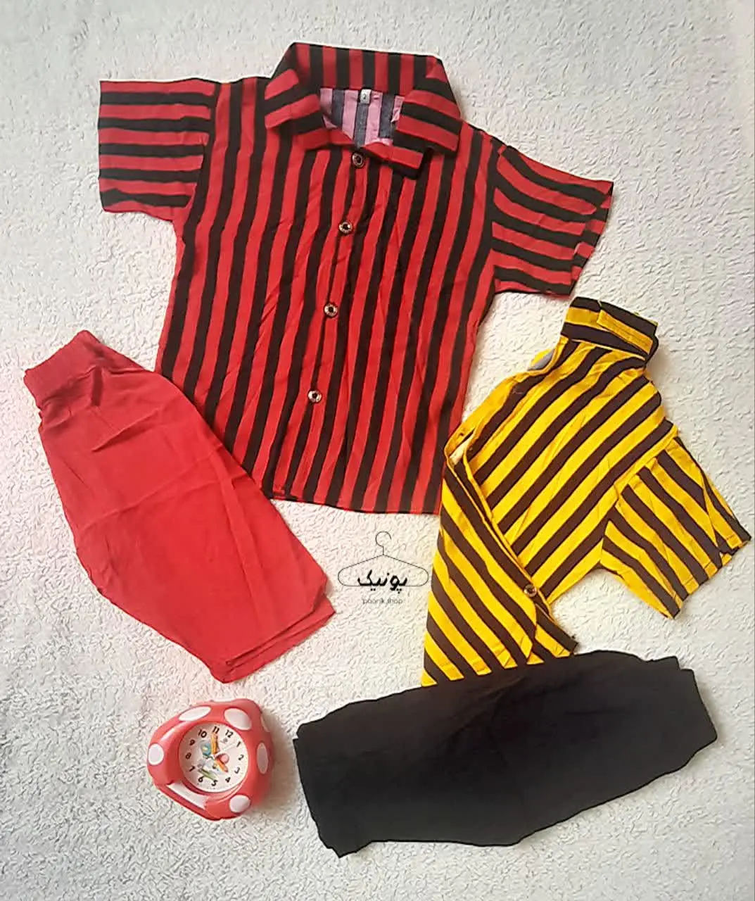 بلوز و شلوار راه راه 
