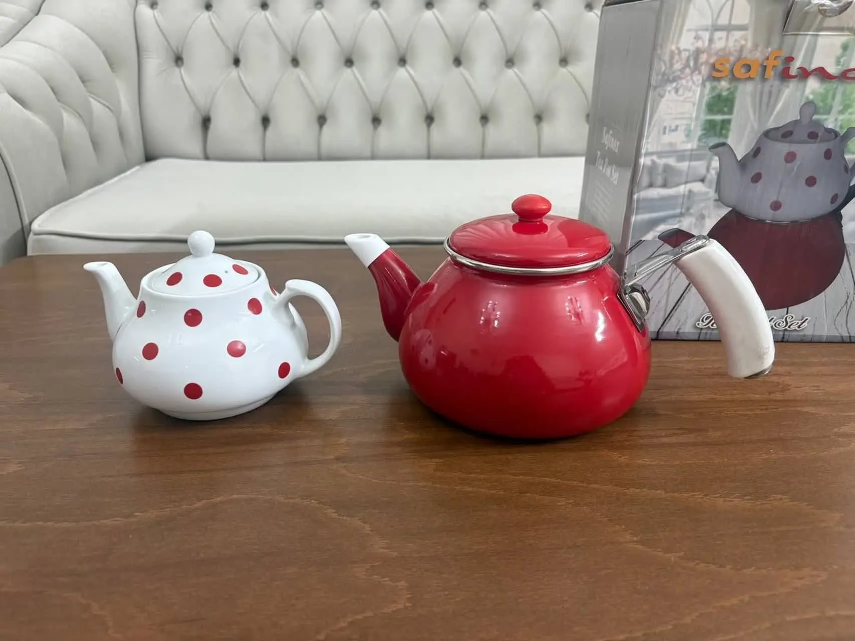 کتری قوری نو و اکبند با جعبه