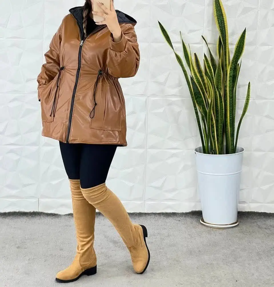 👚نام: کاپشن چرم ضد اب
