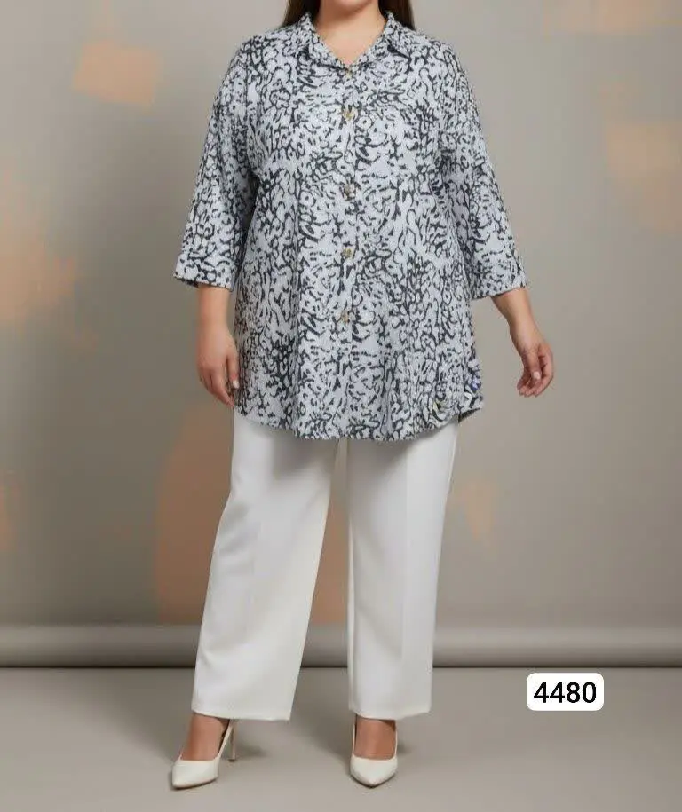 مانتو طرح دار ضخیم😍