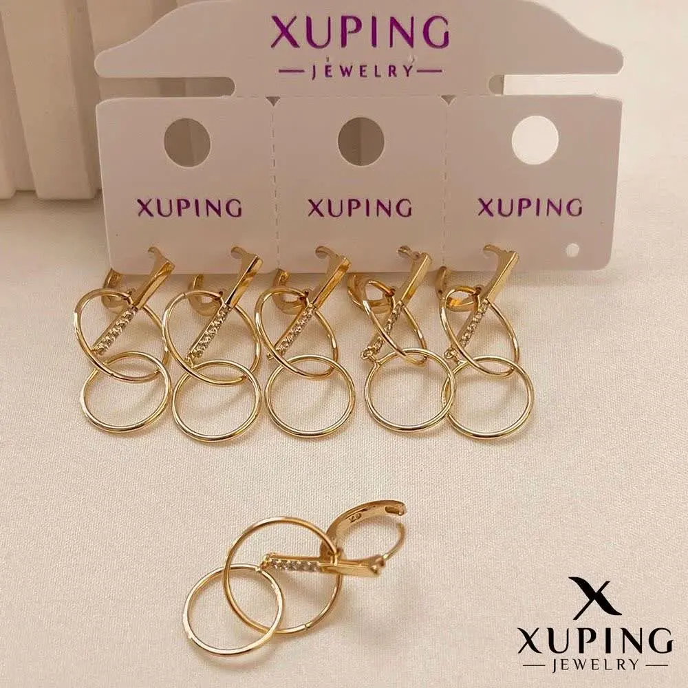 👑 گوشواره آویز دایره ای از...