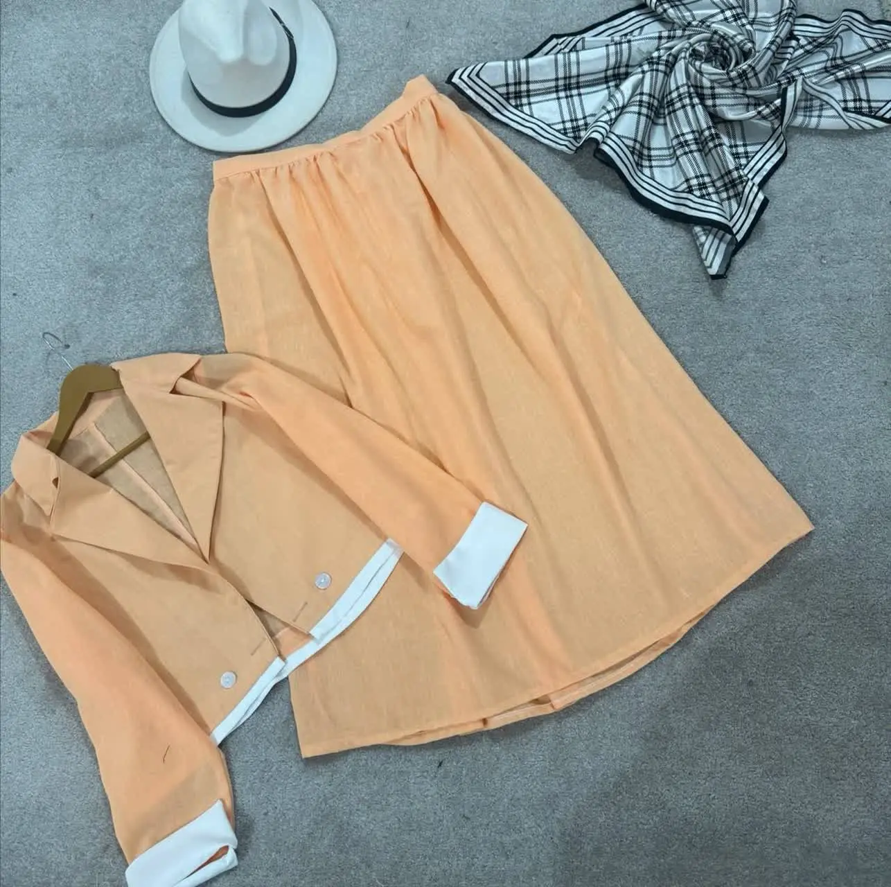 👚 نام: کت دامن ساحل ✔️
