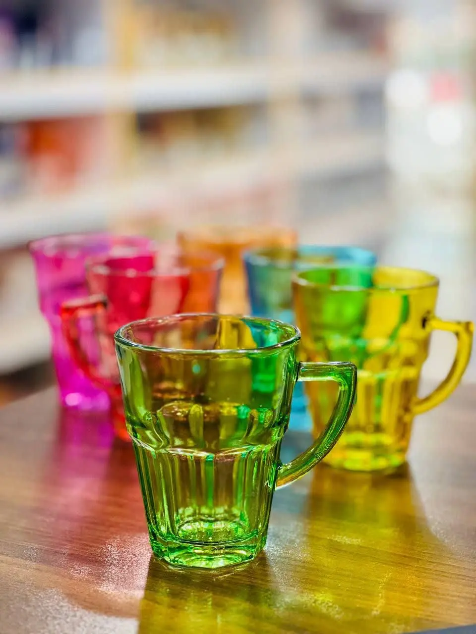 لیوان دسته دار ۶ رنگ
