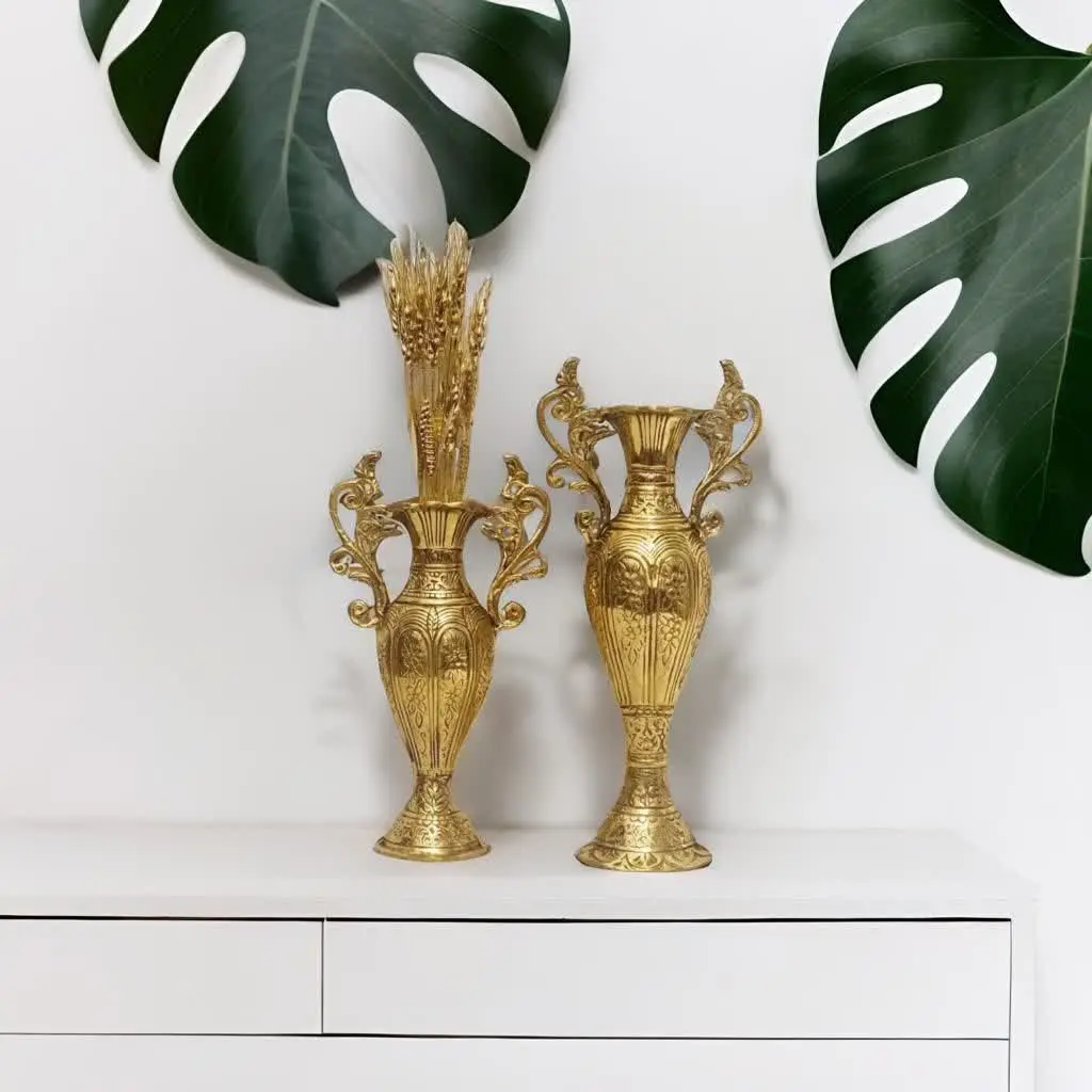 گلدان تمام برنزی در دو سایز