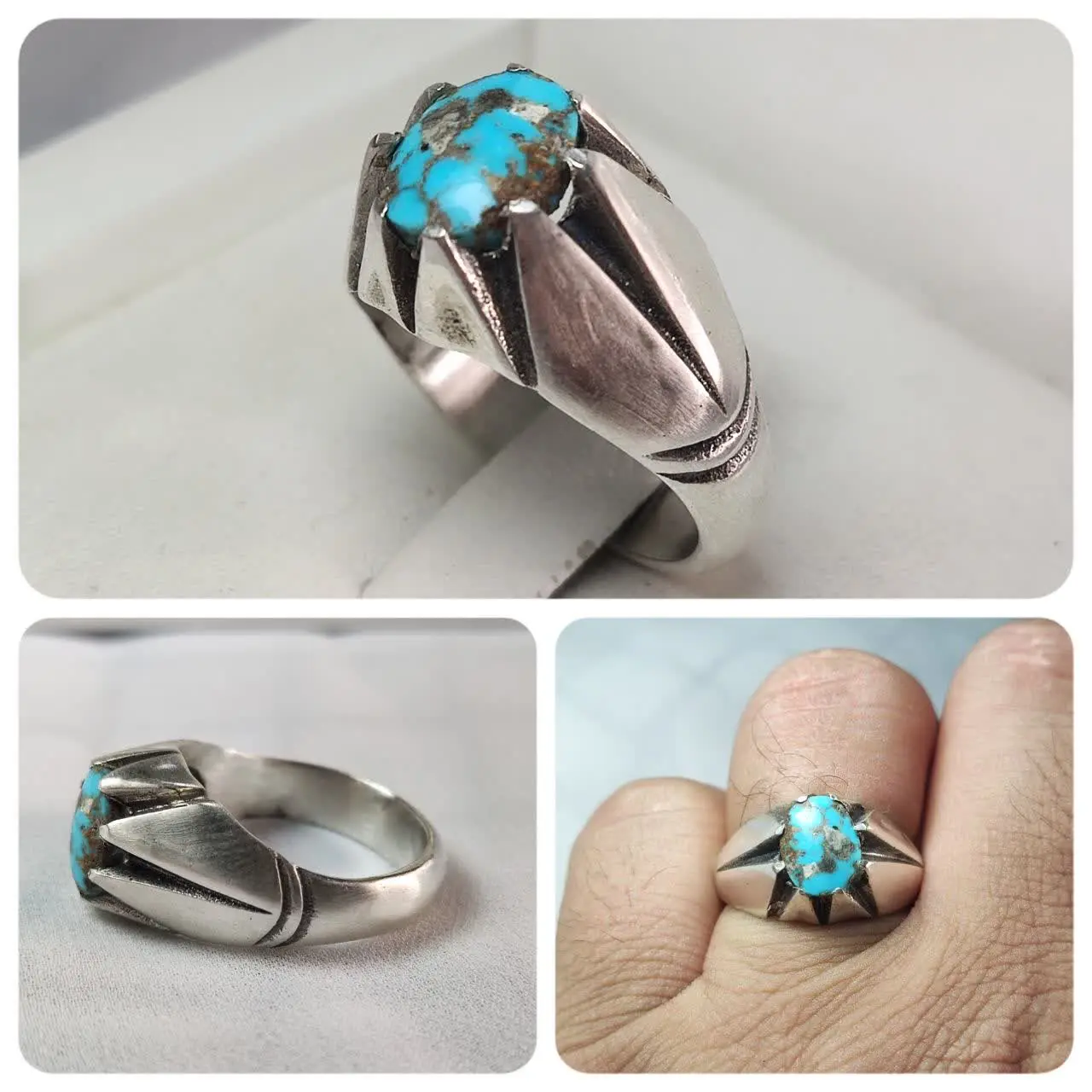 ✅انگشتر مردانه #فیروزه_نیشابور💙
