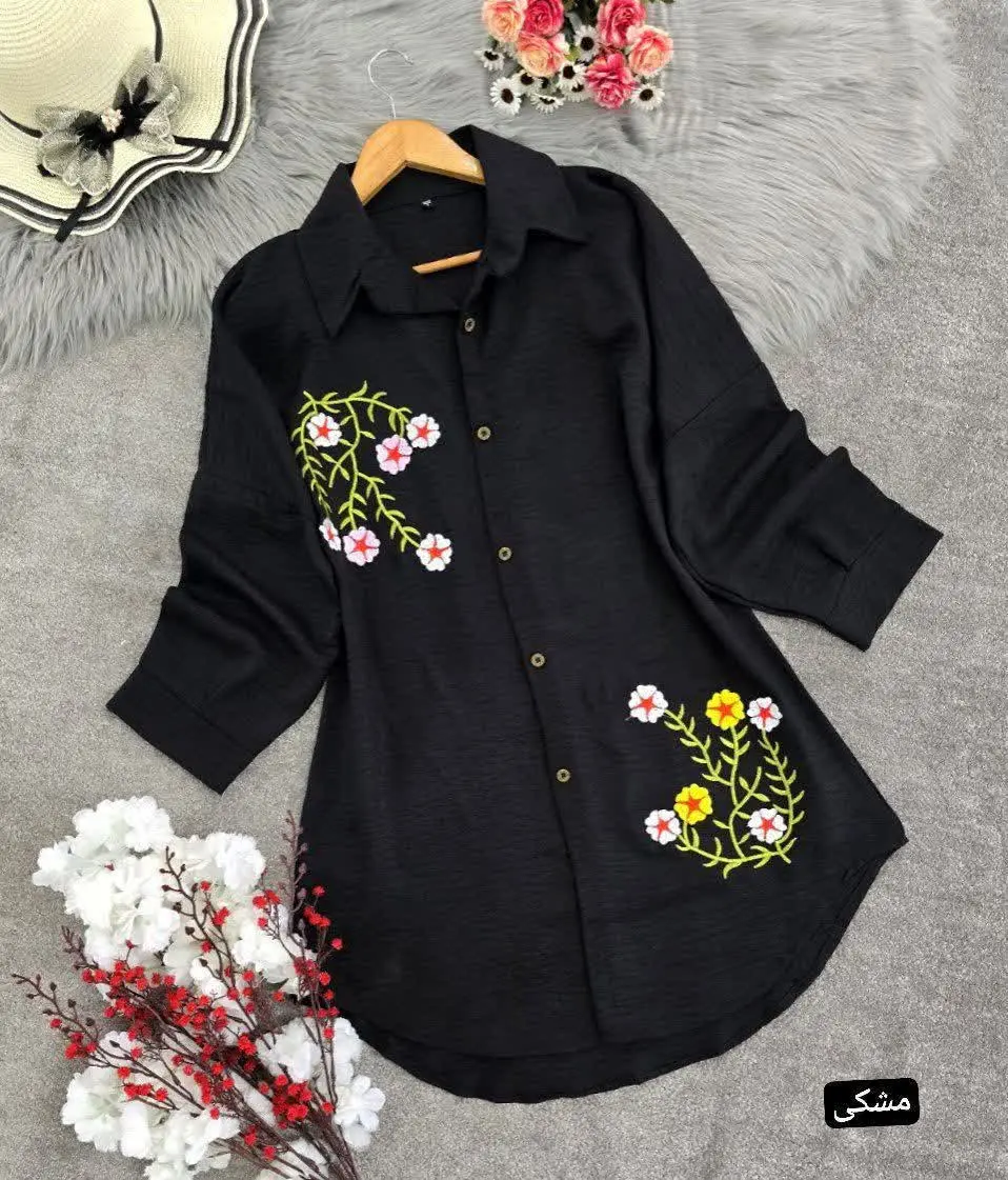 نام: مانتو گلدوزی گیسو 
