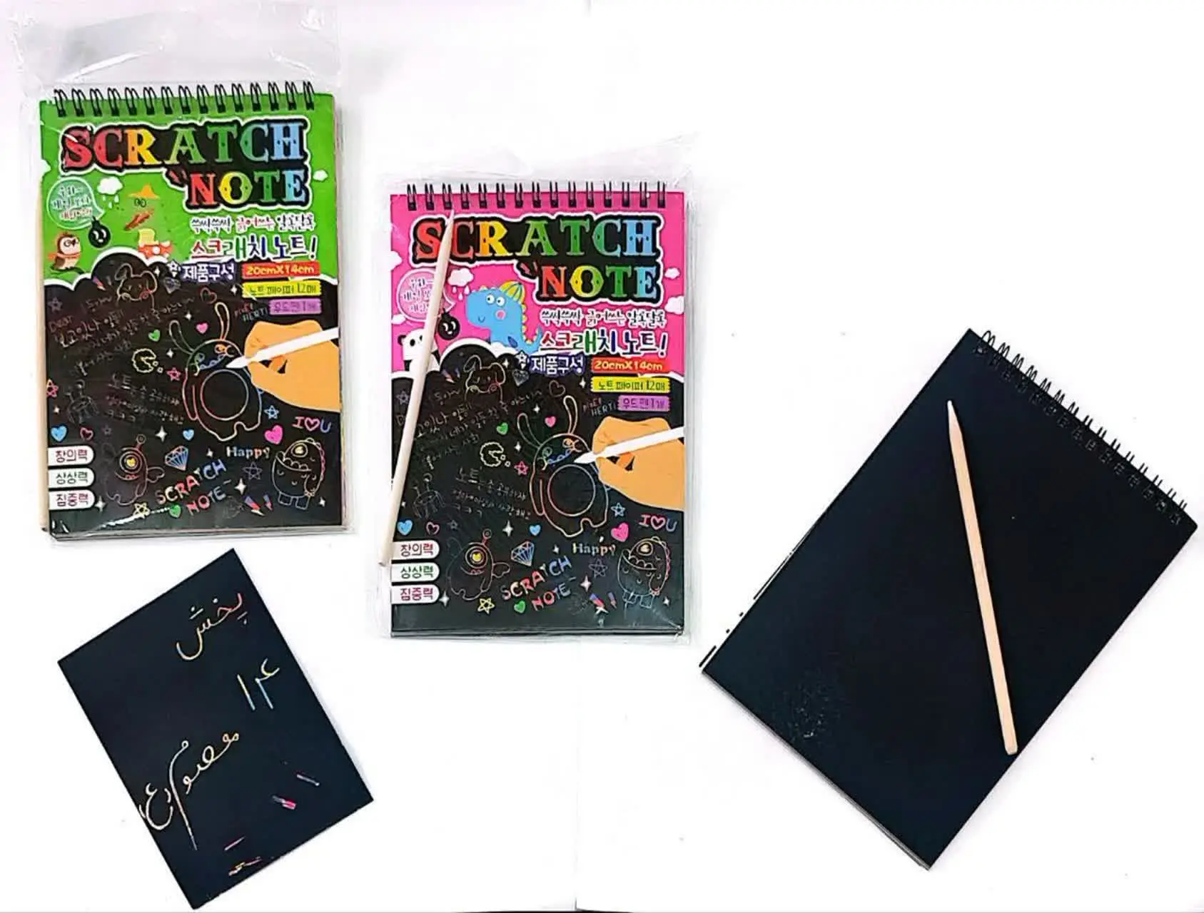 یادداشت ذغالی (اسکراچ) A۵
