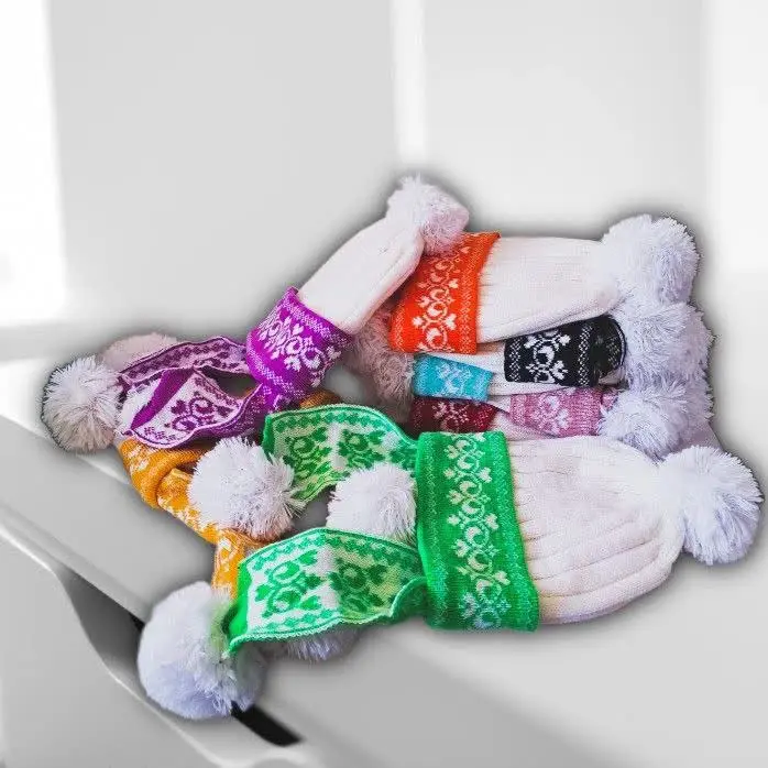 🐝کلاه دخترانه شالدار