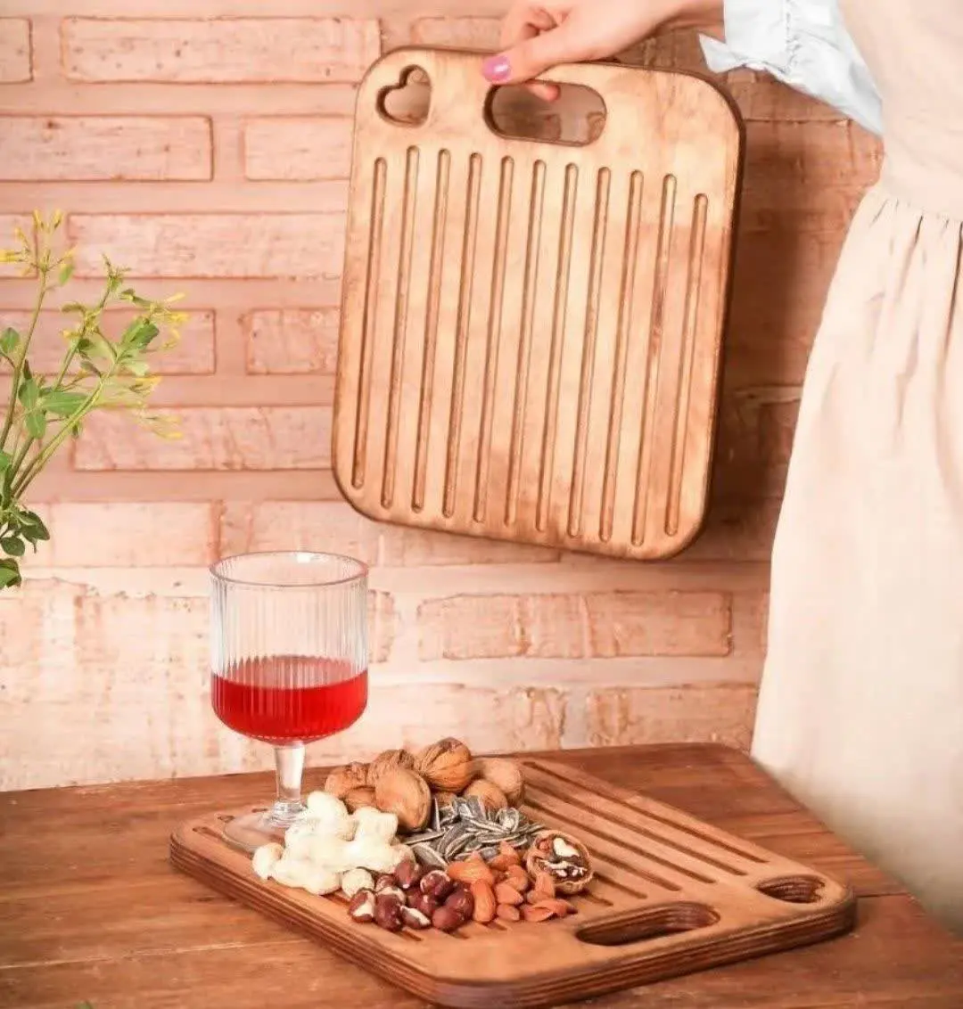 تخته سرو چوبی شیار دار
