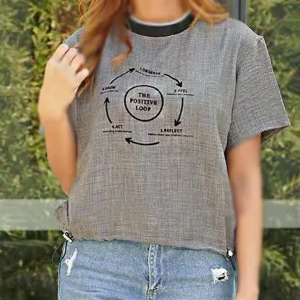 تیشرت زنانه با بند قابل تنظیم😎