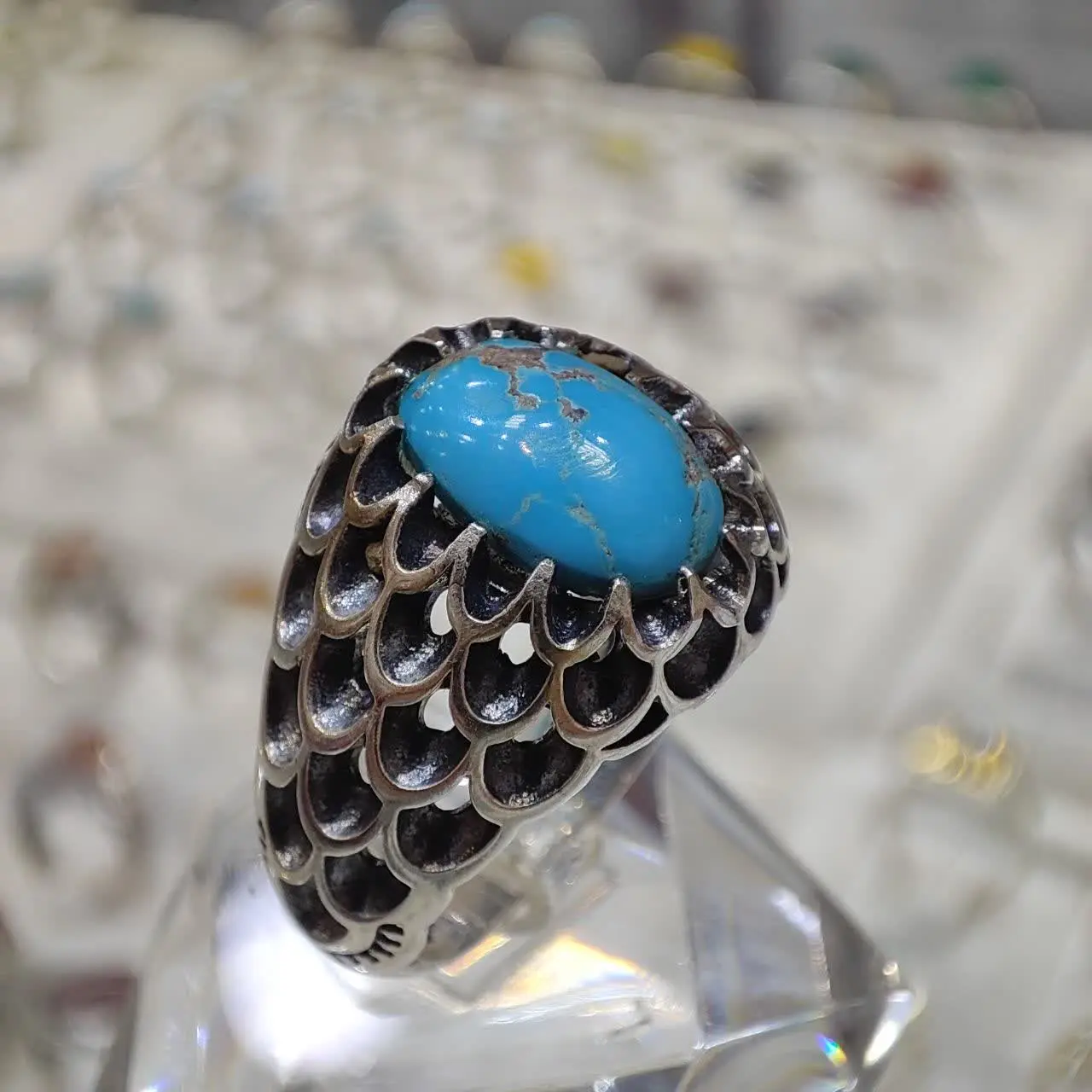 انگشتر فیروزه نیشابوری 💍😍
