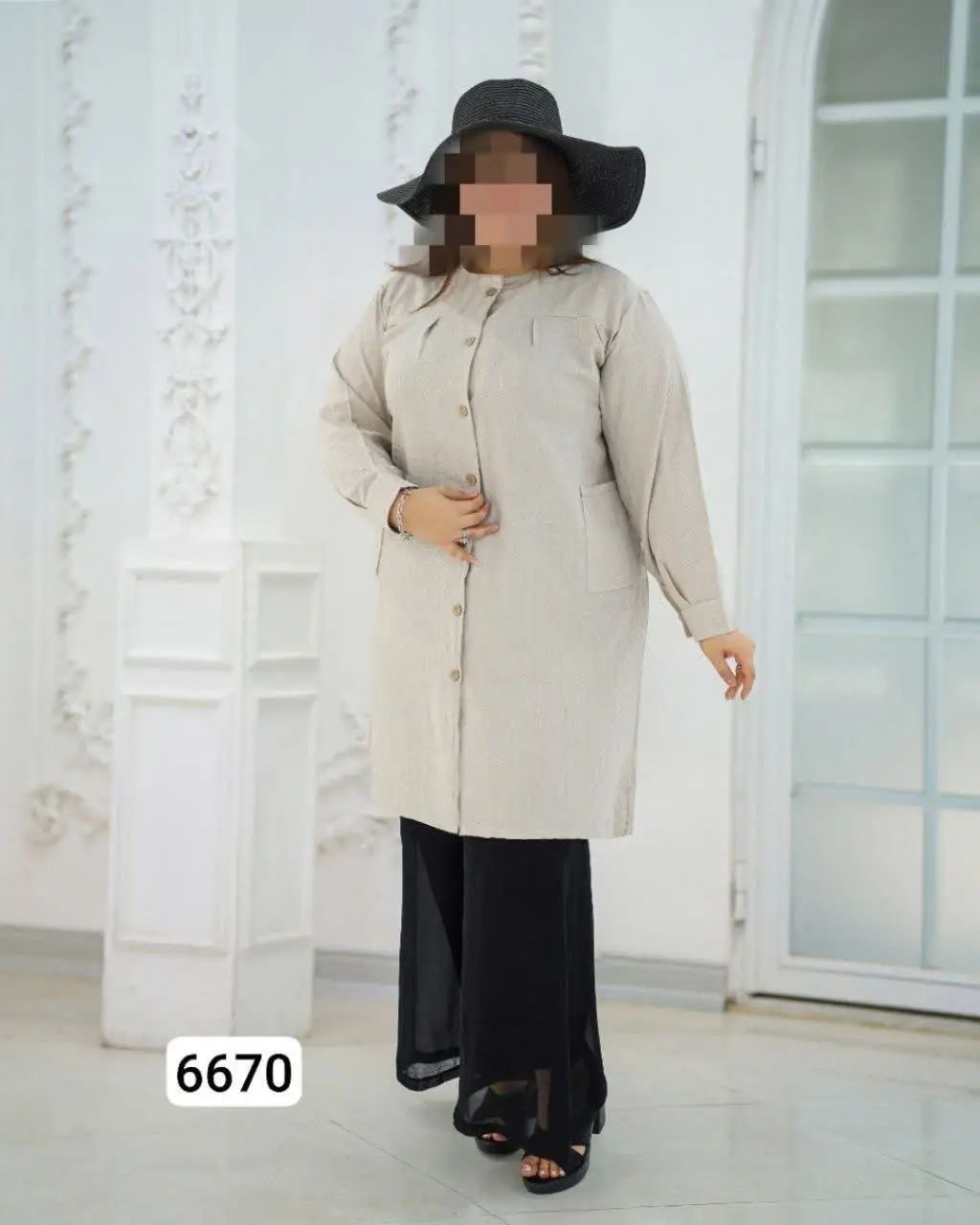 مانتو شانتون طرح دار 😍