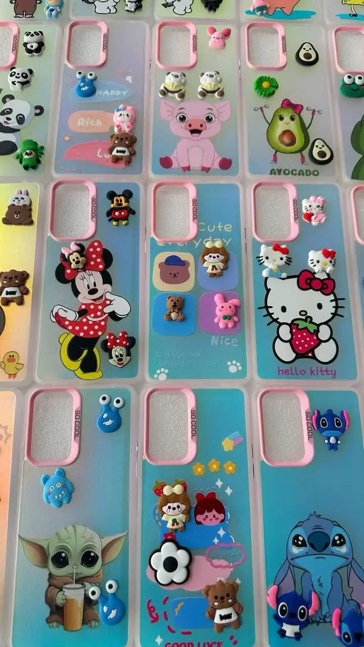 قاب سوکول هولوگرام لیزری عروسکی مخصوص انواع #سامسونگ #شیائومی 
