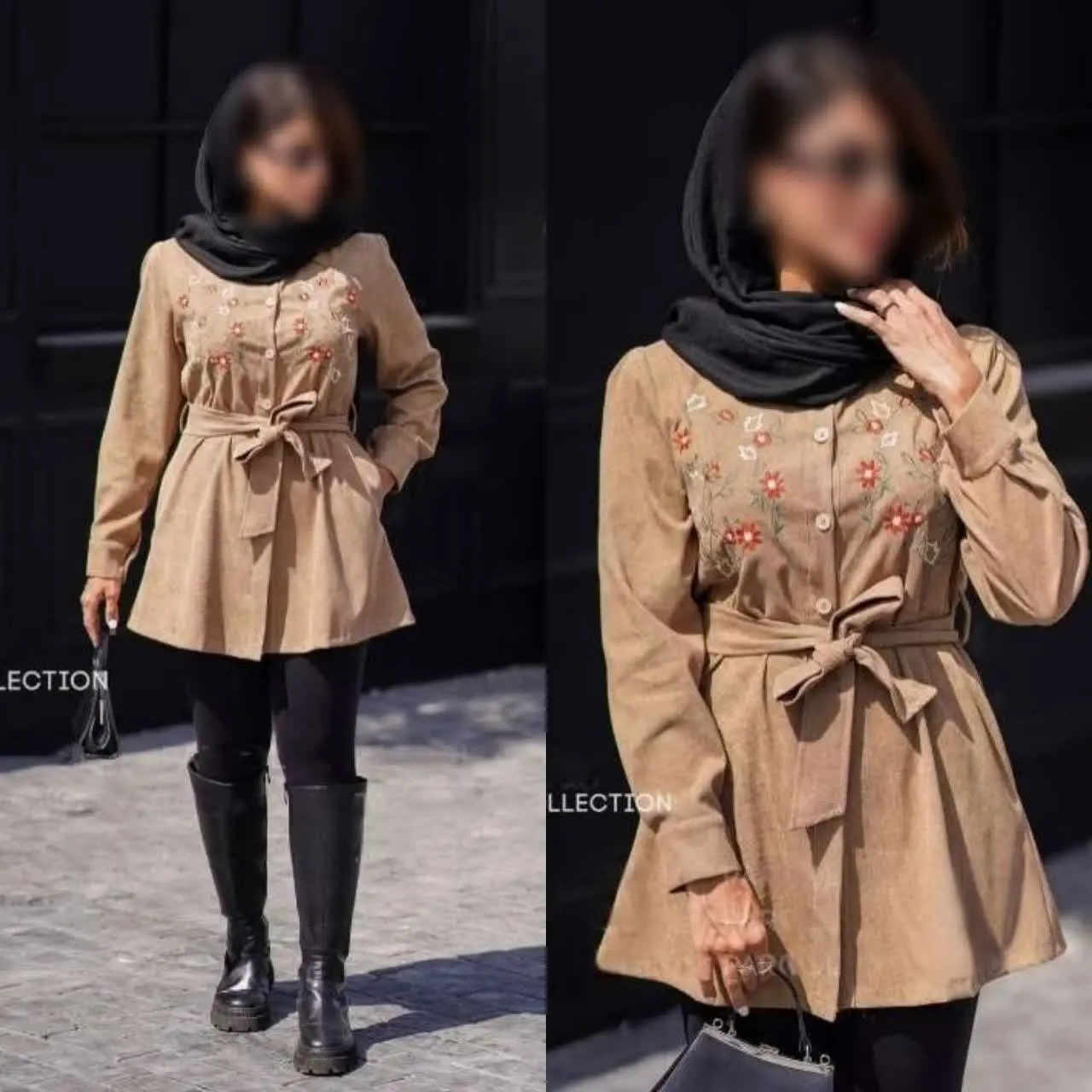 💞 مانتو گلدوزی شده مدل پرگل💞
