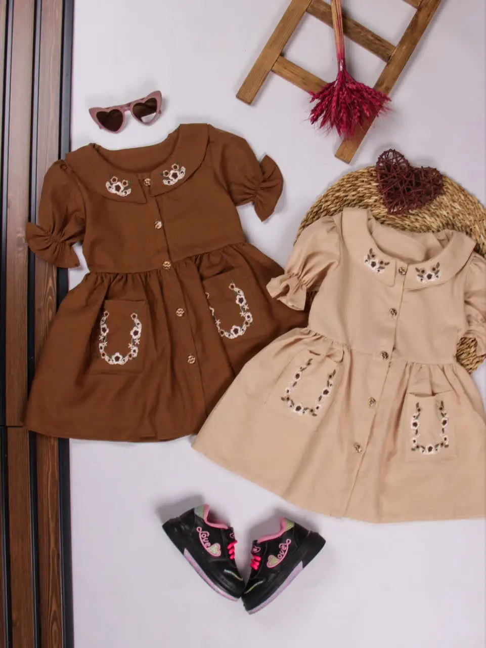 💢سارافون لنین جلو دکمه ۲جیب💢
