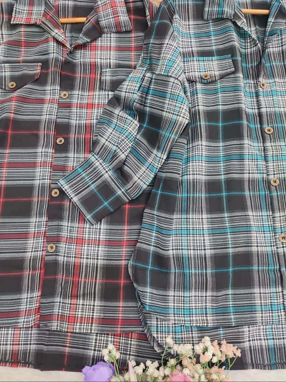 #شومیز مانتویی با جنس نخ پنبه😍
