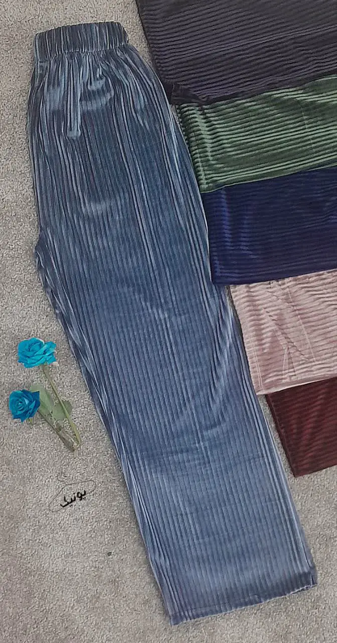 شلوار مخمل ریلی 
