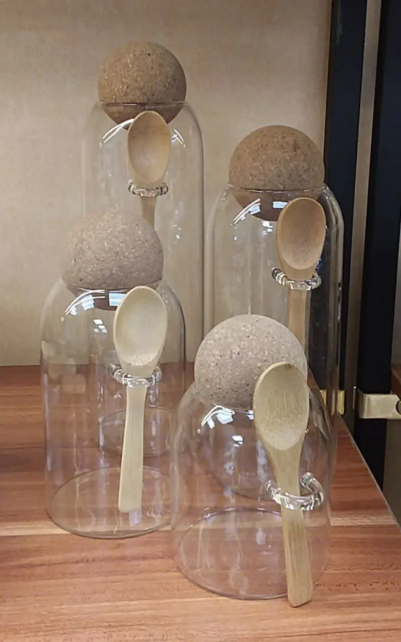 📌سرویس ۴تیکه پاسماوری در توپی قاشق آویز😍👆
