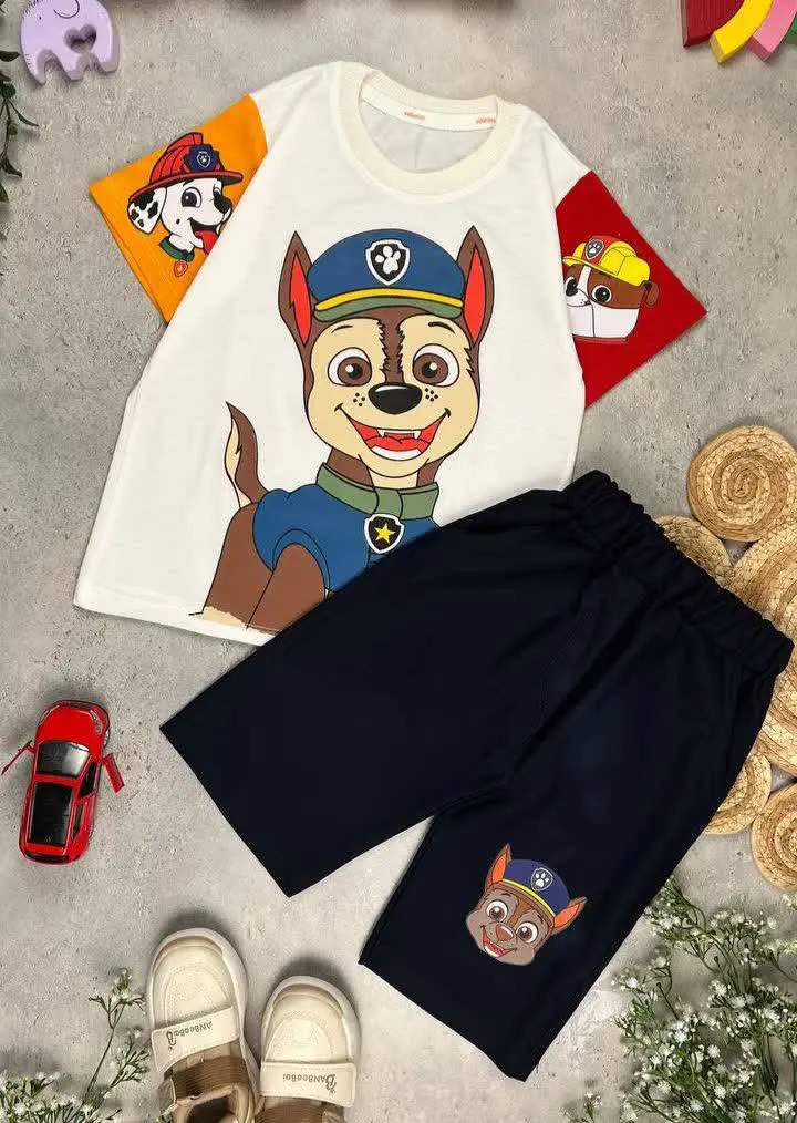 🔮 تیشرت شلوارک پسرانه سگ نگهبان🔮
