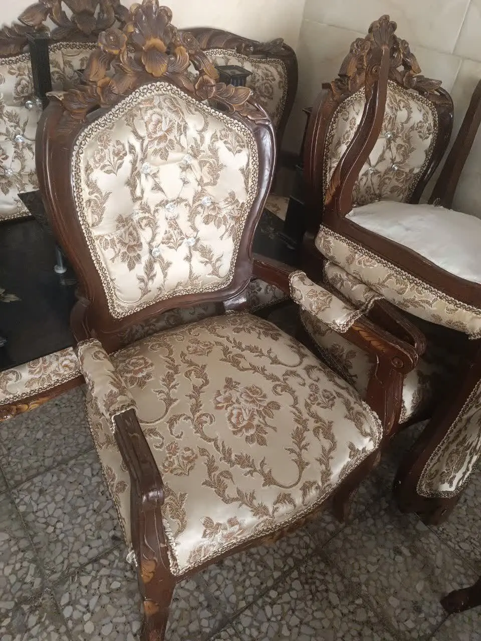 سلام. مبل ۹نفره استیل چوب ب...