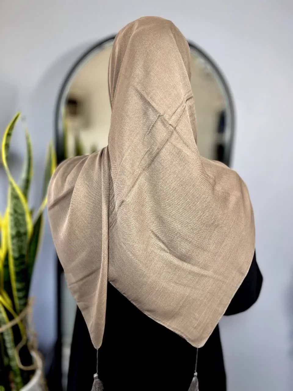 روسری ساده (تک رنگ) منگوله دار🌷
