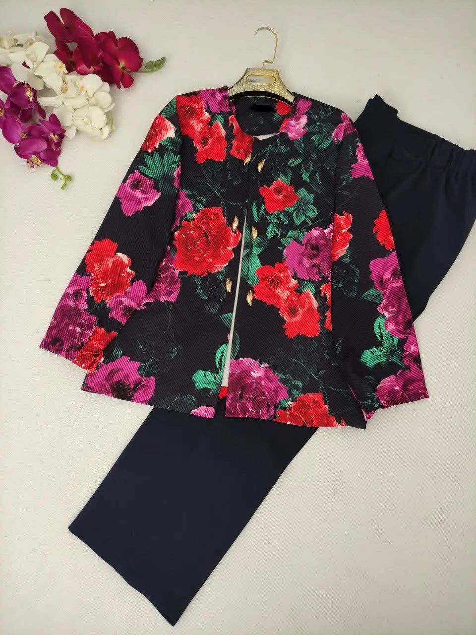 🌷نام: کت و شلوار عیدانه فلاور
