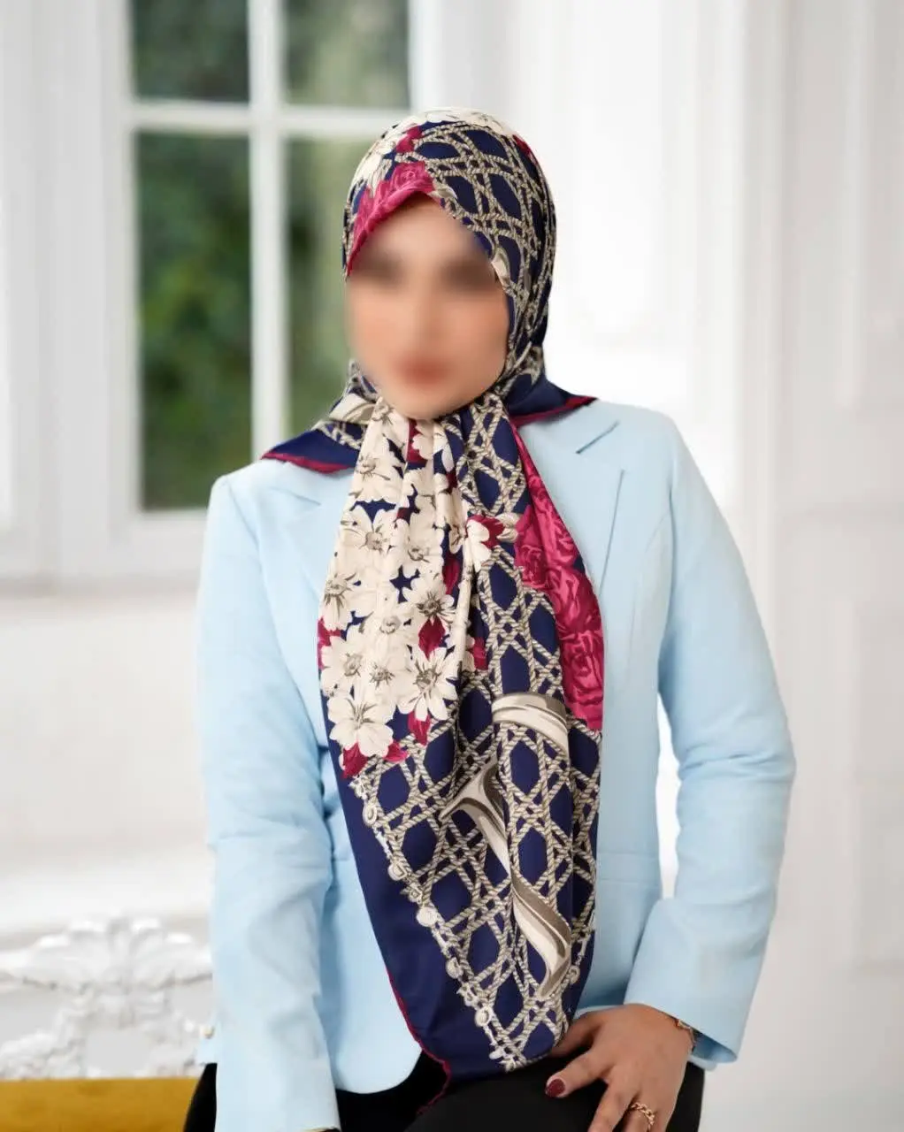 ▫️روسری لاکچری ابریشمژاکارد