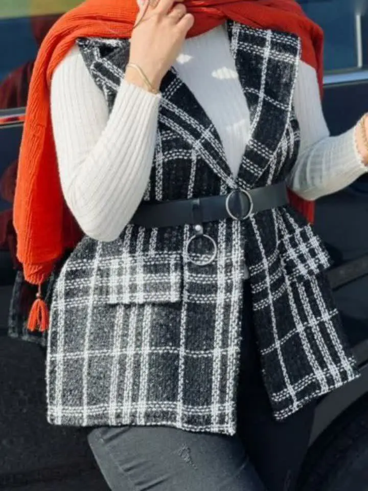 🌸 نام: ست دو‌تکه وست شانل ‌‌و کمربند با کیفیت A++
