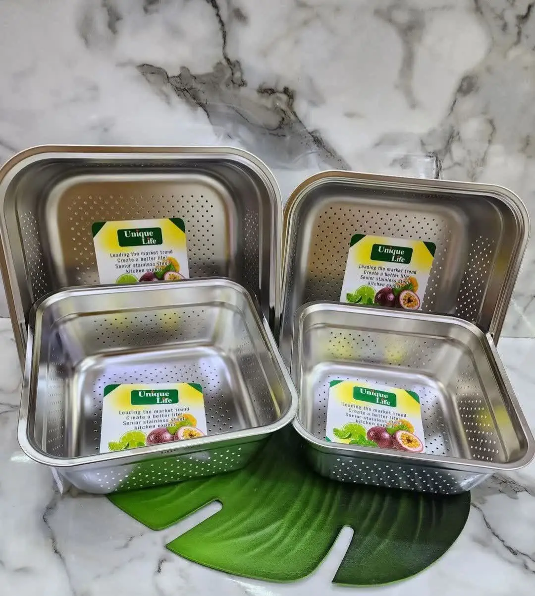 📌 ست آبکش مربع ۶ عددی