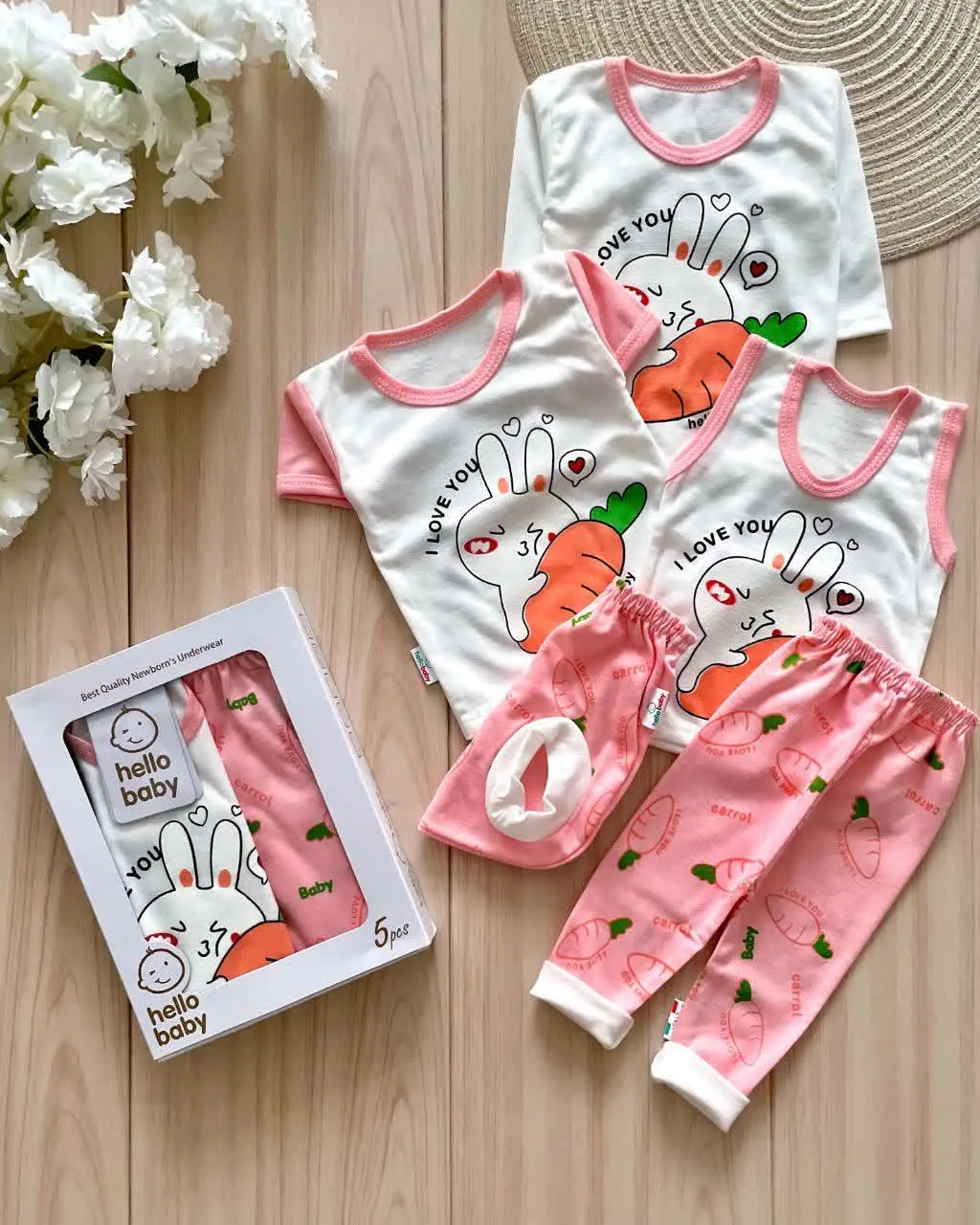 پنج تیکه نوزادی جعبه‌ای خرگوش و هویج🥕
