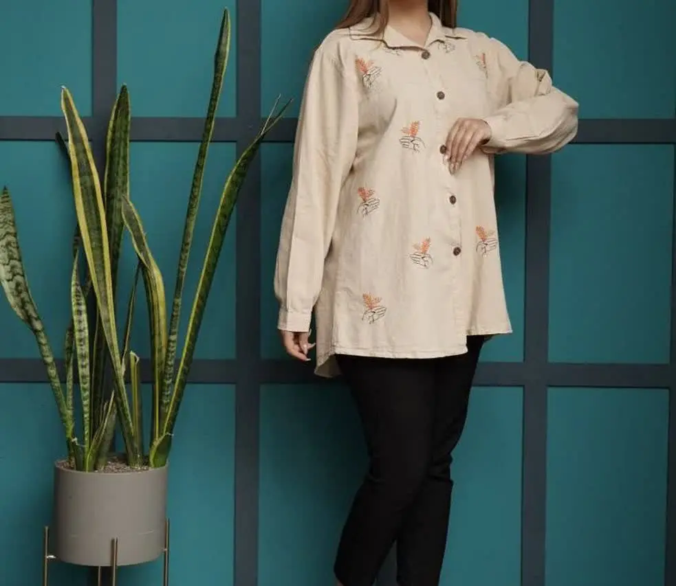 💞مانتو گلدوزی شده خاص گندم💞
